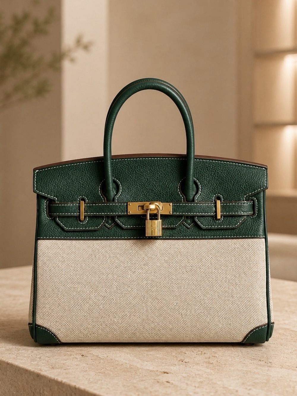 Beautiful Custom Designer Shoulder bag (Dark Green)